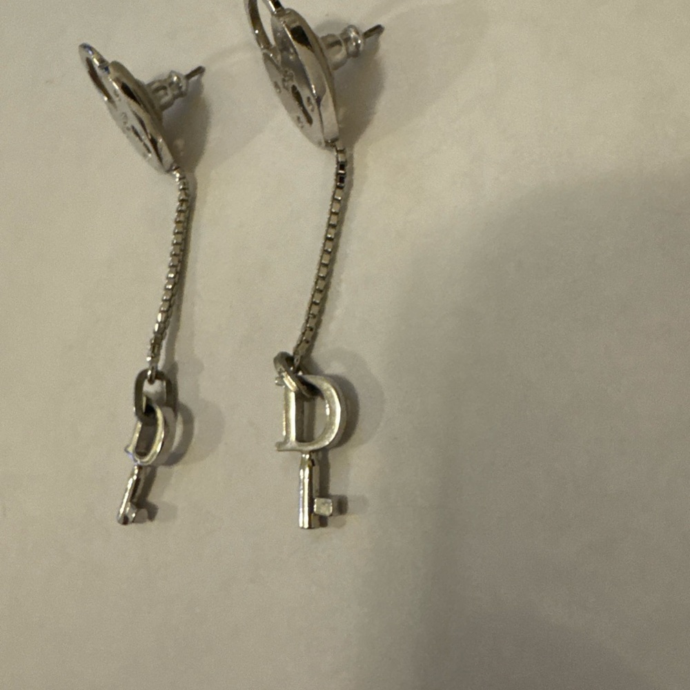 Christian Dior vintage heart and key earrings‎ - Picture 2 of 3